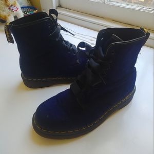 Vintage Purple Velvet Dr Martens Made in England